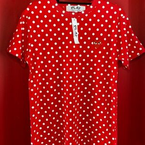 Comme des Garcons Play Polka Dot T-Shirt XL